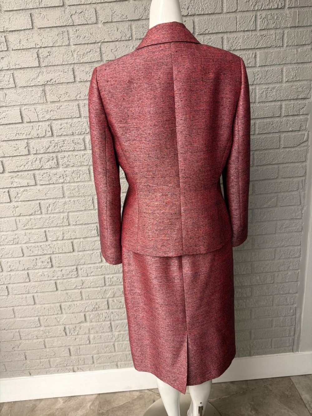 Kasper 2 PCS Textured Blazer & Pencil Skirt Suit Size 8 - Picture 2 of 12